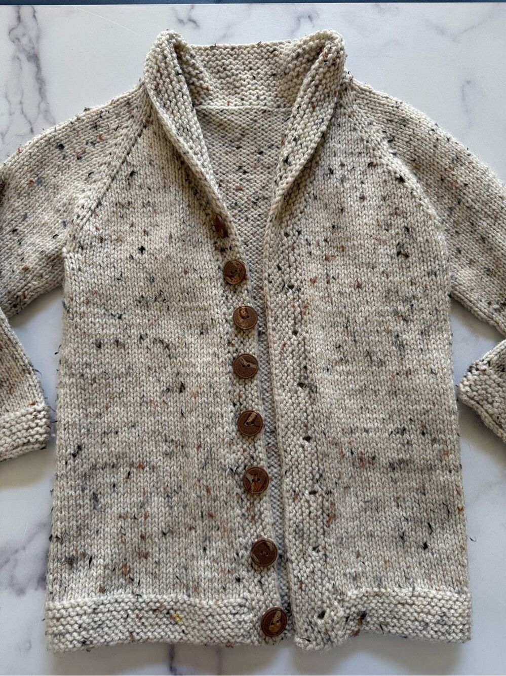 Kids oatmeal button up grandpa vintage knit unisex cardigan sweater academia